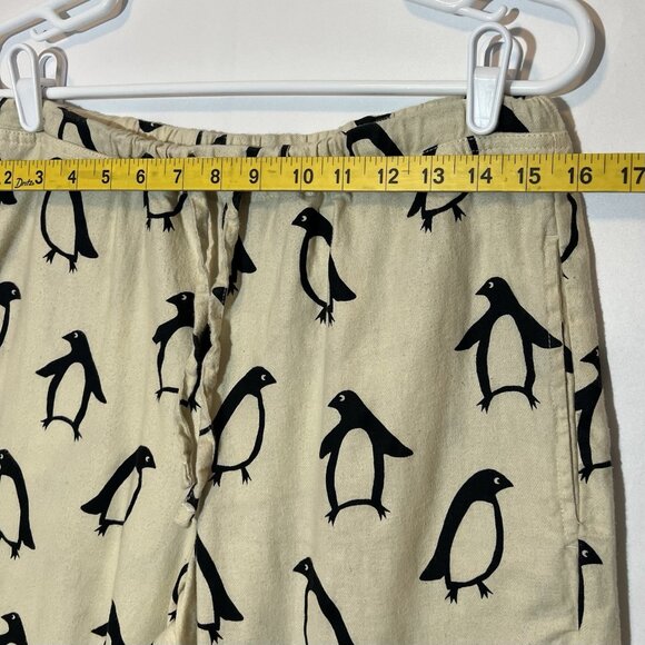 Hanna Andersson Women’s Penguin Cotton Flannel Pajama Pant Holiday Adult Small - Picture 5 of 13